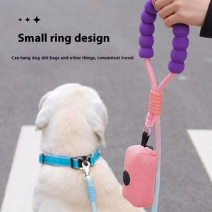 Correa de Nylon para Perros al por Mayor con Bolsa para Heces, Cuerda de Algodón Multifuncional para Exteriores Decorada con Cintas - Product Image 2
