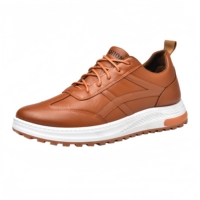 Chaussures de sport confortables pour hommes, à lacets, antidérapantes, style marche, semelle souple en caoutchouc, chaussures décontractées pour hommes