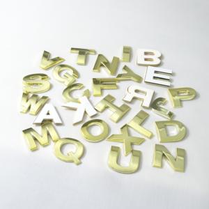 Decalcomanie con logo con emblema con lettere d'oro per auto personalizzate per adesivi Quattro <span class=keywords><strong>Volvo</strong></span> Suzuki Mazda Skoda Ford Audi Cadillac Lexus - Product Image 6