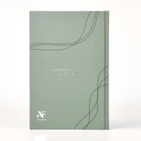 Carnets de notes personnalisés à couverture rigide, format A4/A5, reliure cousue, papier d'art, estampage à chaud couleur, pour cadeau