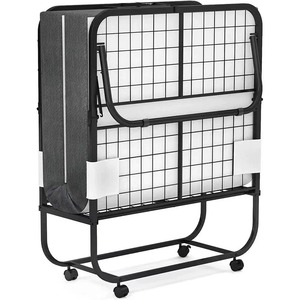 Thép Duy Nhất Xách Tay Rollaway Kim Loại Có Thể Gập Lại Có Thể Điều Chỉnh Kích Thước Đầy Đủ Thoải Mái Giường Nệm Cho Khách Sạn Trường Căn Hộ Phòng Ngủ - Product Image 3