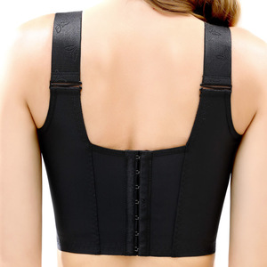 Sujetador de copa profunda para mujer con faja incorporada, oculta la grasa de la espalda, ropa interior moldeadora, cobertura completa de la espalda, talla grande, cierre frontal - Product Image 5