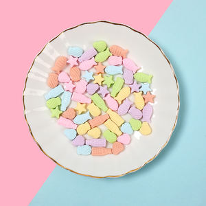 Cabujones de Resina con Diseño de Colores Mezclados, Parte Posterior Plana, Brillantes, Pastel, Confeti, Caramelo, para Decoración de Teléfonos DIY para Niños - Product Image 2