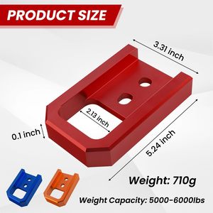 Ganchos de Remolque para Toyota Tacoma y 4Runner 2024-2026, Acero al Carbono, Color Rojo, TCG001 - Product Image 4