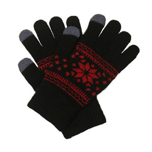 Adulte Acrylique Neige Jacquard Écran <span class=keywords><strong>Tactile</strong></span> Magique Gants En Gros Gants Peut Jouer Au Téléphone - Product Image 4