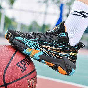 Chaussures de basketball en PU avec semelle en caoutchouc et doublure en coton, modèle homme, nouvelle collection été-printemps-hiver, vente en gros - Product Image 3