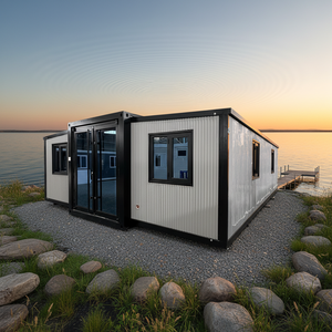 <span class=keywords><strong>2</strong></span>/<span class=keywords><strong>3</strong></span>卧室豪华现代透气型预制别墅可扩展集装箱房定制颜色耐用超市大厅 - Product Image 1