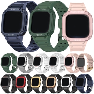 Étui de protection antichoc avec sangle pour <span class=keywords><strong>Fitbit</strong></span> <span class=keywords><strong>Versa</strong></span> <span class=keywords><strong>Lite</strong></span>/3/2/Sense, bracelet de montre avec coque de protection pour <span class=keywords><strong>Fitbit</strong></span> 2, coque pare-chocs - Product Image 1