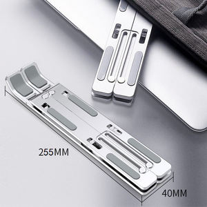 Soporte elevador plegable de aluminio para ordenador portátil, altura ajustable, ajustable - Product Image 5