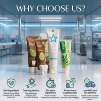 Dentifrice personnalisé de marque, anti-sensibilité, blanchissant, saveur menthe, formule chimique, taille standard pour adultes