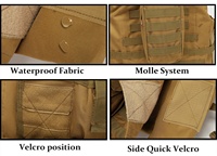 Gilet de transport de plaque d'engrenage tactique d'entraînement à dégagement rapide personnalisé avec pochette Molle Harnais d'équipement de WARGAME Gilet tactique à la mode