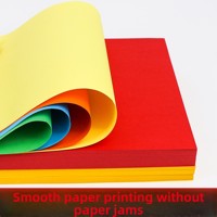 Papier coloré A4 épaissi, 100 feuilles, rose et rouge mélangés, 80g, papier d'impression artisanal pour enfants de maternelle, un paquet