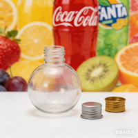 Bouteille en plastique épaisse pour boissons gazeuses, personnalisable, origine Shandong, forme ronde, bouchon à vis en aluminium