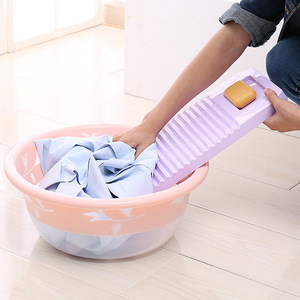 Shunru Plastic Washboard 54.5x22x2.5cm Extra Long Thick For Household Laundry Use Mixed Colors - Product Image 3