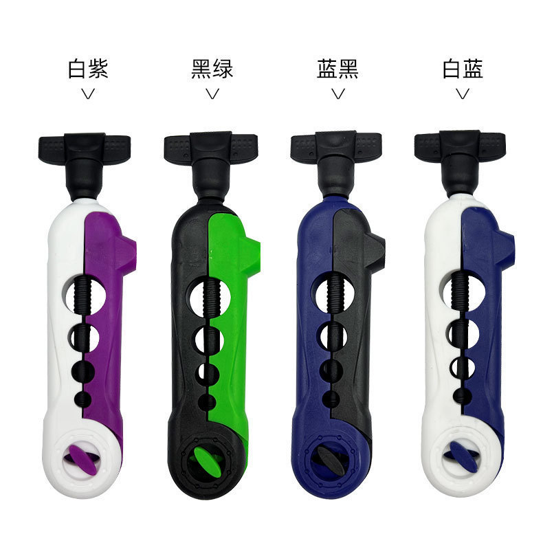 Fishing rod reel black and blue