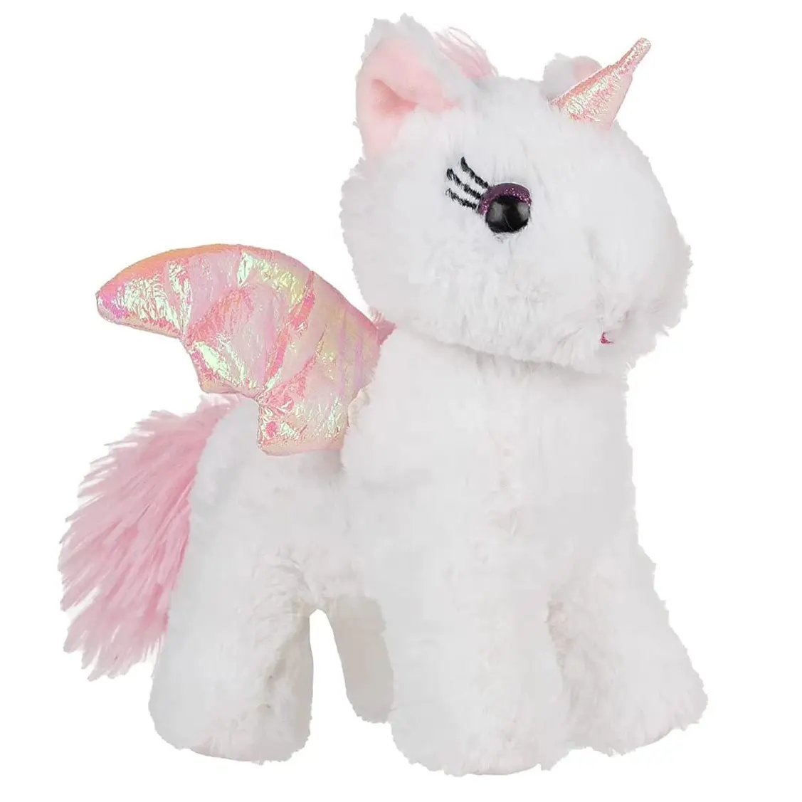 Plush Unicorn with Pink Spark Wing and Horn Soft Floppy Unicorns Stuff Plush Toys for Girls Unicorn Stuffed Animal