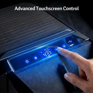 2024+ Cybertruck 15L Center Console <b>Refrigerator</b> App Control Built-in Touchscreen Smart Car Fridge Cooler Box Accessories - Product Image 4