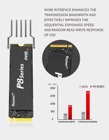 قرص صلب داخلي M.2 NVMe SSD بتقنية PCIe Gen3 X4 بسعة 128 جيجابايت إلى 1 تيرابايت بتقنية 3D NAND يدعم الاتصال اللاسلكي مع خدمة التصنيع حسب الطلب