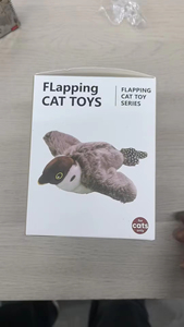 Jouet pour chat A0422, oiseau qui bat des ailes, réaliste, qui chante, jouet interactif pour chaton, rechargeable, activé par le toucher - Product Image 6