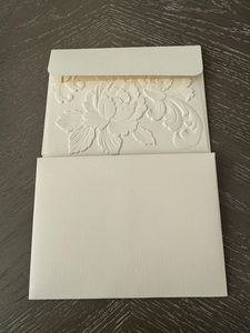 Cartes <span class=keywords><strong>de</strong></span> mariage personnalisées en ivoire avec motifs floraux en relief 3D, enveloppe <span class=keywords><strong>pour</strong></span> toutes <span class=keywords><strong>les</strong></span> occasions, papeterie - Product Image 6