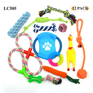 Plush Eco-friendly Puppy Chew <b>Toys</b> Pack Pet <b>Toy</b> Set <b>Dog</b> Rope <b>Toys</b> Puppy Grinding Teeth Set - Product Image 3