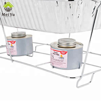 Plateau de service en gros, présentoir de fête d'hôtel, chauffe-plat, Kit de support de Buffet, support de chauffe-plat jetable