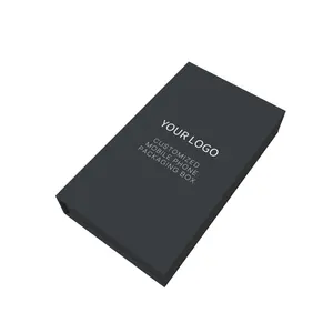 Scatola di cartone grigio di lusso con Design personalizzato di fascia alta scatola di cartone vuota per telefono cellulare con stampa Logo scatola rigida regalo di lusso