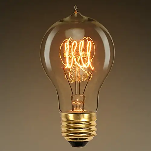 Vintage Edison bombilla regulable 40W <span class=keywords><strong>A19</strong></span> antiguo bombilla ardilla globo de luz de filamento para decorar casa E27 2700K blanco cálido