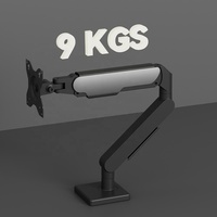 Nouveau support d'écran en alliage d'aluminium de qualité supérieure de 17 à 32 pouces, 9 kg, avec ressort, support VESA pour ordinateur, support d'écran unique, inclinaison à 90 degrés