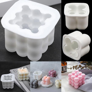 Molde de silicona para mousse de grado alimenticio, para cera de soja, con formas de bola y cubo de <span class=keywords><strong>Rubik</strong></span>, para velas de aromaterapia DIY, material transfronterizo - Product Image 6