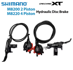 Juego de <span class=keywords><strong>Frenos</strong></span> de Disco Hidráulicos <span class=keywords><strong>Shimano</strong></span> Deore <span class=keywords><strong>XT</strong></span> M8200 M8220 de 2 y 4 Pistones para Bicicletas de Montaña BL-M8200 BR-M8200 BR-M8220 Originales - Product Image 1