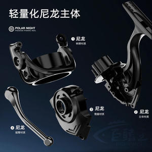 รอกตกปลา JQWAMOQV914 อลูมิเนียมอัลลอยด์ อัตราทดเกียร์ 5.5:1 สำหรับมือขวา ตกปลาชายฝั่งทะเล น้ำหนักเบา เหมาะสำหรับตกปลาด้วยเหยื่อปลอม - Product Image 5