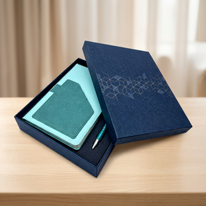 Set de Regalo de Cuaderno A5 y Bolígrafo, Encuadernado en Espiral, Caja de Regalo Empresarial, Logotipo Personalizado, Obsequio para Eventos de Oficina - Product Image 1