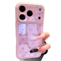 Nouvelle coque de téléphone tendance style Ins avec nœud pour iPhone 18 Pro Max, 17, 16, 15, 14 – Housse de protection anti-chute mignonne pour femmes