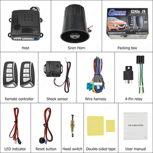 Système d'alarme universel pour voiture avec sirène antivol, télécommande, verrouillage centralisé et lumières clignotantes pour la sécurité du véhicule - Product Image 2