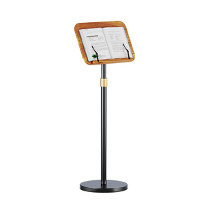 Soporte de madera personalizado de fábrica de China, soporte de suelo para lectura de <span class=keywords><strong>libros</strong></span>, soporte de <span class=keywords><strong>atril</strong></span> de madera resistente - Product Image 1