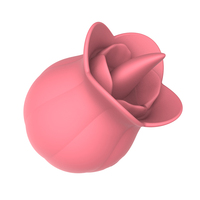 Lila rosa New Rose Kürbis Nippel Kitzler Stimulator Vibrador Zunge lecken Vibrator Sexspielzeug für Frau