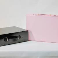 Cajas de Regalo Rígidas con Cierre Magnético Personalizadas, Forradas en Satén, Caja Negra de Lujo para Empaque de Pelucas, con Inserto de Tela de Satén