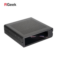 Boîtier PC Mini ITX RGEEK 2024 Nouvelle Arrivée G60 en Alliage d'Aluminium, Boîtier PC Mini USB2.0 USB3.0 HTPC