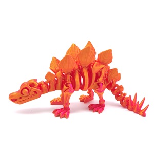 Figura de Dinosaurio Estegosaurio Impresa en 3D con Articulaciones Deformables, Regalo Artesanal para Fiestas - Product Image 1