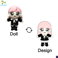 Spectacle personnalisé Chaleur et sollicitude Coréenne 20 cm Kpop Idol Poupées Personnalisées Peluche Kawaii Jeux Personnage Peluche Poupée