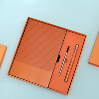 Nouvel ensemble de coffret cadeau carnet en twill avec logo personnalisé, cadeaux souvenirs en cuir souple pour bureau et entreprise, Chine