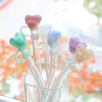Capuchon de paille en silicone mignon, couvre-paille réutilisable pour gobelet, accessoires de capuchon de paille anti-poussière couleur pastel