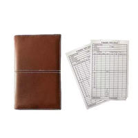 PRIMUS GOLF personalizzato Deluxe Golf segnaposto titolare della carta di punteggio in pelle PU copertina dei libri per i golfisti
