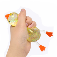 Jouet Squishy Canard Anti-Stress Scintillant en Cristal Sucré, Collection Canards Extensibles à Remontée Lente, Jouets pour Enfants - Vente Chaude