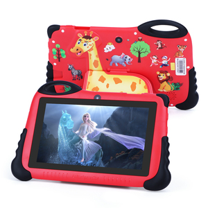Tablette éducative pour enfants C Idea Eye-care 7 pouces, version Android WiFi, résistante aux chutes, rouge, avec design de dessin animé pour enfants (Girafe) - Product Image 1