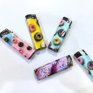 Vente en gros Briquet électronique rechargeable Briquet personnalisé pas cher Briquet bougie feu Encendedor Cigaret Chine Vente en gros Briquet - Product Image 1