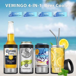 3 in 1 açık parti içecekler soğuk tutmak paslanmaz çelik bira kutu soğutucu tutamağı şişe - Product Image 2