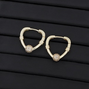 JXX Wholesale 14K Gold Plated <b>Fashion</b> Jewelry <b>Earring</b> Micro Inlay Zircon Custom Dainty Women huggies <b>Hoops</b> <b>Earring</b> - Product Image 6