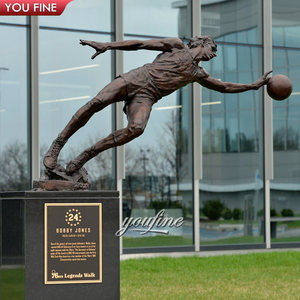 Statue de joueur de football en bronze personnalisée de Dennis <span class=keywords><strong>Bergkamp</strong></span> - Product Image 5